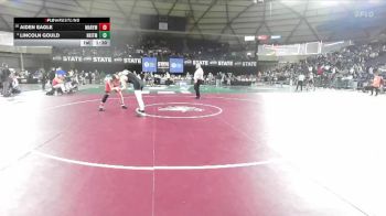 Boys 2A 215 lbs Champ. Round 2 - Aiden Eagle, Marysville Pilchuck vs Lincoln Gould, North Kitsap