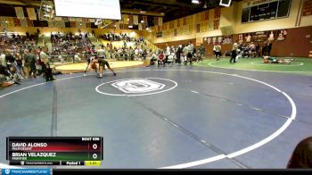 170 lbs Quarterfinal - David Alonso, Palm Desert vs Brian Velazquez, Frontier