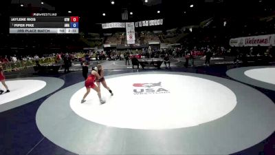 135 lbs 3rd Place Match - Jaylene Rios, Golden Tribe Wrestling vs Piper Pike, Apex Wrestling Academy