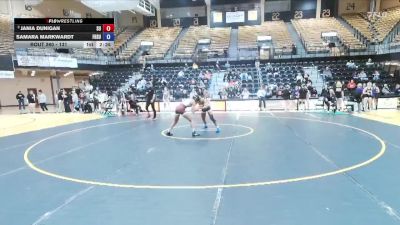 131 lbs 3rd Place Match - Jania Dunigan, Schreiner University vs Samara Markwardt, Fort Hays State