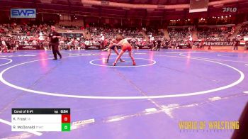 88 lbs Consi Of 8 #1 - Kellen Frost, Team Aggression vs Rex McDonald, Team Tulsa Wrestling Club