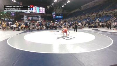 100 lbs Cons. Rd Of 16 - Samuel Greenstreet, Oregon vs Enrique Tellez Jr, Kansas