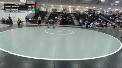 126 lbs 5th Place Match - George Bringus, Greater Heights Wrestling vs Cruz Cannon, Wichita Training Center