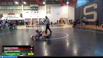 106 lbs Champ. Round 2 - Maximilian Garibay, Perry vs Chance Mannino, Desert Oasis