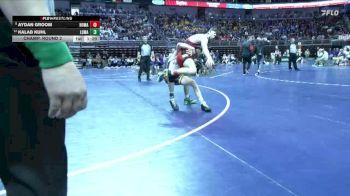 1A-132 lbs Champ. Round 2 - Aydan Groom, North Mahaska vs Kalab Kuhl, Logan-Magnolia
