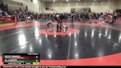 55 lbs Cons. Round 4 - Eli Aldridge, Blaine Wrestling Association vs McCoy Heinrich, American Outlaws Wrestling