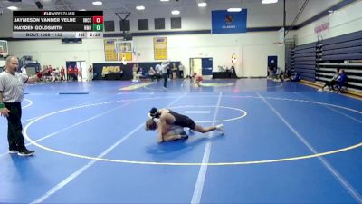 133 lbs Semifinal - Jaymeson Vander Velde, Iowa Western Community College vs Hayden Goldsmith, New Mexico Highlands