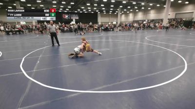 96 lbs Cons. Rd Of 16 - Ivan Larsen, MN Elite Wrestling Club vs Ty Lamm, Wentzville Wrestling Federation