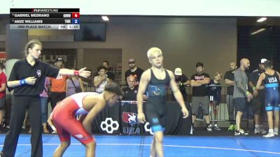115 lbs 3rd Place Match - Gabriel Medrano, Gracie Barra Westchase Wrestling vs Anze Williams, The Dealership