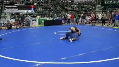 132 lbs Quarters - Cooper Hinz vs Mathew Prine