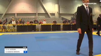 DANIEL W. HUDSON vs DAVID EUGENE BROWN 2019 World Master IBJJF Jiu-Jitsu Championship