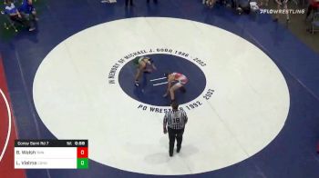 124 lbs Consolation - Braedon Welsh, Trinity vs Lonzy Vielma, Connellsville