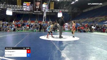 100 lbs Rnd Of 32 - Rebecca Ferguson, Illinois vs Brittany Cotter, Texas