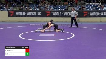 96 lbs Quarterfinal - Austin Fry, Cleveland Takedown Club vs Canen Crow, Ouachita WC