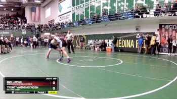 144 lbs Cons. Round 7 - Trent VandenEynden, Hilliard Darby vs Ben James, Sandusky Central Catholic