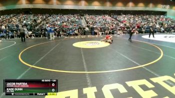 126 lbs Cons. Round 5 - Jacob Partida, Golden Valley (Merced) vs Kade Dunn, Del Oro