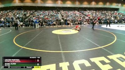 126 lbs Cons. Round 5 - Jacob Partida, Golden Valley (Merced) vs Kade Dunn, Del Oro