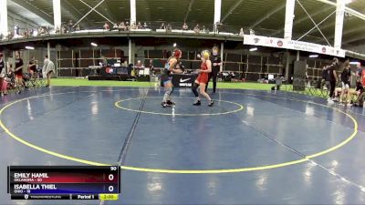 90 lbs Placement Matches (8 Team) - Emily Hamil, Oklahoma vs Isabella Thiel, Ohio