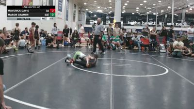 67 lbs 3rd Place - Maverick Davis, Diamond State Inferno - EL vs Mason Cramer, Dueling Bandits - EL