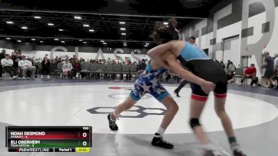 100 lbs Semis & 1st Wrestleback (8 Team) - Noah Desmond, Dynasty vs Eli Oberheim, Team Gotcha
