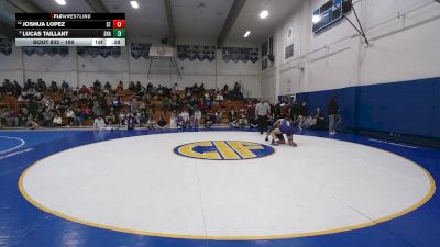 169 lbs Cons. Round 2 - Joshua Lopez, Santa Teresa vs Lucas Taillant, Shasta