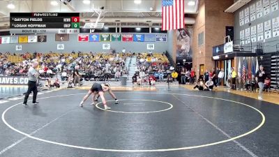 174 lbs Quarterfinal - Logan Hoffman, UNC Pembroke vs Dayton Fields, Newberry