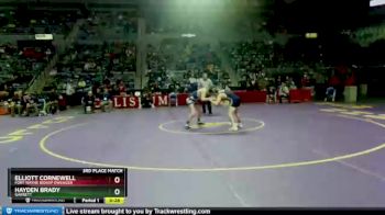 120 lbs 3rd Place Match - Elliott Cornewell, Fort Wayne Bishop Dwenger vs Hayden Brady, Garrett