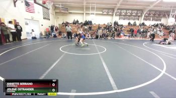 107 lbs 5th Place Match - Jolene Ostrander, Coolidge vs Annette Serrano, Bloomfield