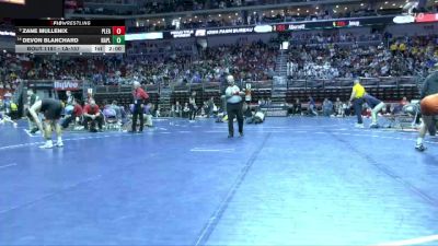 1A-157 lbs Champ. Round 2 - Zane Mullenix, Pleasantville vs Devon Blanchard, Nashua-Plainfield