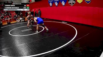 189 lbs Quarterfinal - Roman Smith, Albert Gallatin Hs vs Carmine Battaglia, Beaver County Christian School