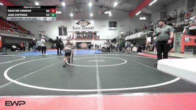 51-54 lbs Rr Rnd 4 - Raelynn Gibbens, Viking Wrestling Club vs Jade Coffman, Sallisaw Takedown Club