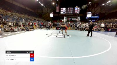 100 lbs Cons 8 #2 - Alex Salas, CA vs Trexden Olsen, UT