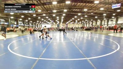 195 lbs Round Of 16 - Maximus Konopka, CT vs Julius Souza, RI