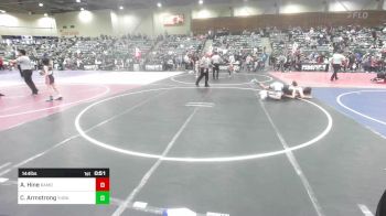 144 lbs Consi Of 4 - Austin Hine, Ramona Dawg Pound vs Caiden Armstrong, Yuba Sutter Combat