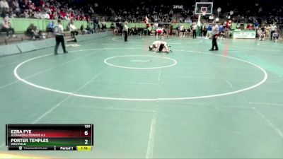120 lbs Quarterfinal - Ezra Fye, Alexandria Monroe H.S vs Porter Temples, Westfield
