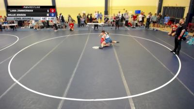 135 lbs Cons. Round 5 - Lana Zimmerman, IL vs Millie Jensen, NE