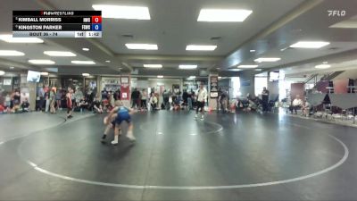 74 lbs Cons. Semi - Kimball Morriss, Hawk Wrestling Club vs Kingston Parker, Fighting Squirrels Wrestling Club