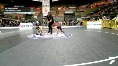 Intermediate Boys - 67 lbs Cons. Round 7 - Tomas Forsythe vs Henry Sanchez, USA Gold Wrestling Club