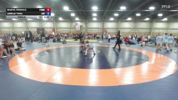 70 lbs Final - Maeve Fernald, NE Whale Orca - GK8 vs Amelia Thiel, LADY WARRIORS UNITED / MAROON 29:11 - GK8