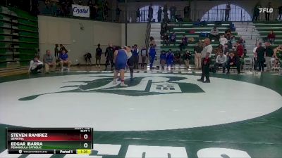 215 lbs Quarterfinal - Steven Ramirez, DeMatha vs Edgar Ibarra, Penninsula Catholic