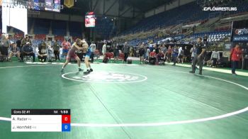 120 lbs Cons 32 #1 - Ayden Rader, Pennsylvania vs James Homfeld, Missouri