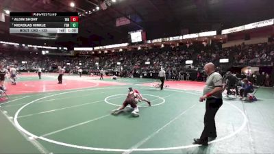 132 lbs Quarterfinal - Nickolas Hinkle, FSWA vs Aldin Short, TBG1