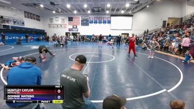 74 lbs Round 1 - Huntley Caylor, Douglas WC vs Dominik Watkins, Green River Grapplers