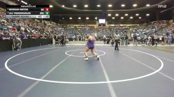 140 lbs Champ. Round 1 - Morgan Hinton, Spring Hill HS vs Lily Pendergrass, Arkansas City Hs