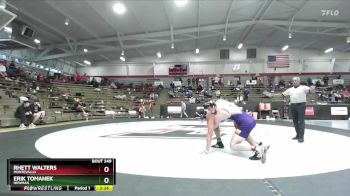 197 lbs Cons. Round 2 - Rhett Walters, Montevallo vs Erik Tomanek, Newman