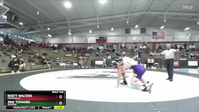 197 lbs Cons. Round 2 - Rhett Walters, Montevallo vs Erik Tomanek, Newman