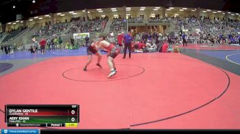 197 lbs Finals (8 Team) - Adiy Khan, Tualatin vs Dylan Gentile, Clackamas