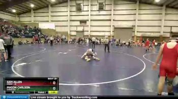 110 lbs Placement (16 Team) - Mason Carlson, Syracuse vs Sam Allen, Emery
