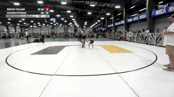 65 lbs Rr Rnd 2 - Brock Collum, Buffalo Valley Wrestling Club EL Blue vs Colton Pittman, Indiana Outlaws Red