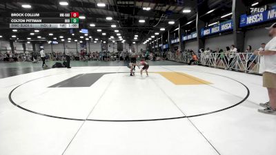 65 lbs Rr Rnd 2 - Brock Collum, Buffalo Valley Wrestling Club EL Blue vs Colton Pittman, Indiana Outlaws Red